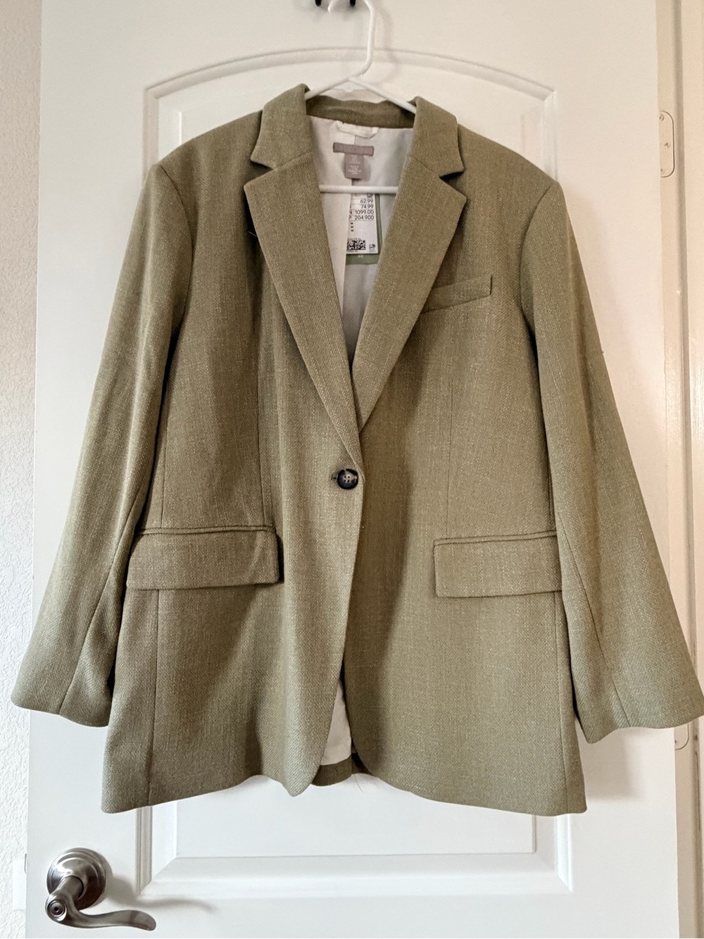 H&M Olive-Toned Women's Blazer Jacket